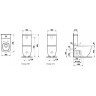 Комплект LAUFEN PALOMBA 2480.1.000.000.1 унитаз напольный+8.2880.1.000.871.1 бачок для унитаза 8.2480.1+2880.1