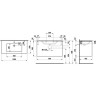 Тумба с раковиной LAUFEN BASE 100x49 темный вяз 8.6496.2.263.104.1